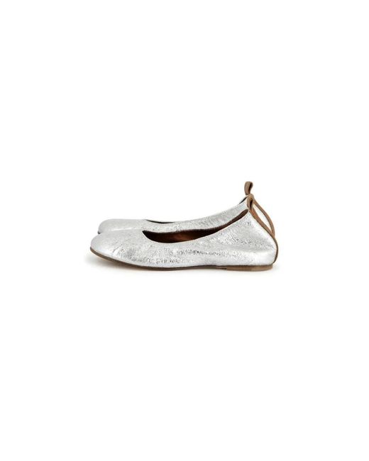 Lanvin Ballerina Flat in het White