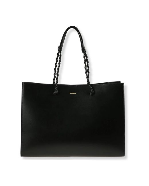 Jil Sander Black Tangle Tote