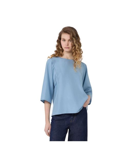 Weekend by Maxmara Blue Blouses