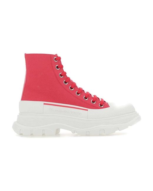 Alexander McQueen Red Stylische Sneakers für Frauen
