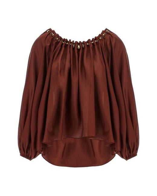 Zimmermann Brown Blouses