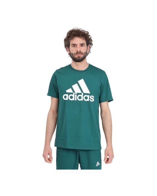 Adidas T-shirts in Green für Herren