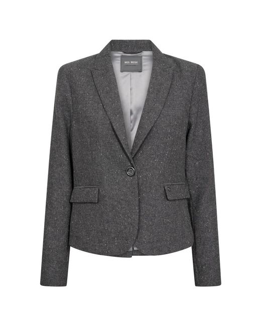 Mos Mosh Gray Dunkelgraue zenia blazer jacke
