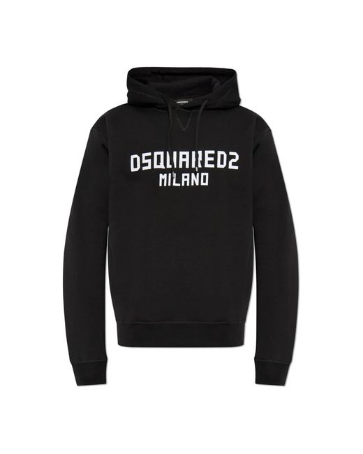 Felpe e finitura in velluto di DSquared² in Black da Uomo