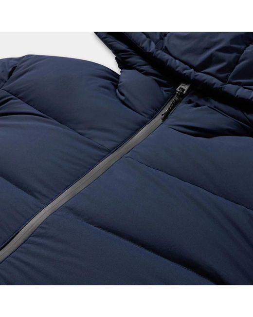 Brooks Brothers Jassen ,Blauw ,Nylon Hooded Down Jacket in het Blue voor heren