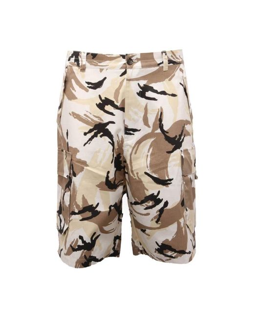 KENZO Cargo Bermuda Shorts 5Sh2341Pc 02 in Natural für Herren