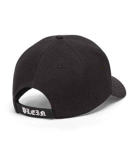 Philipp Plein Baseball Cap Gothic in het Black voor heren