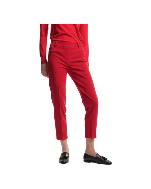 Kocca Cropped Trousers in het Red