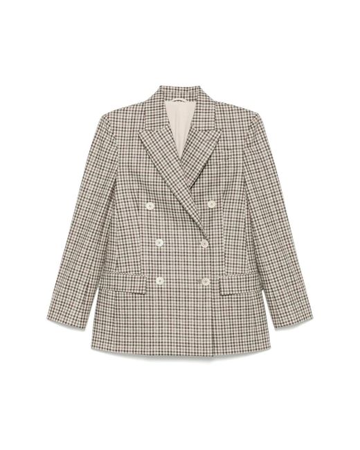 Blazers Brunello Cucinelli de color Gray