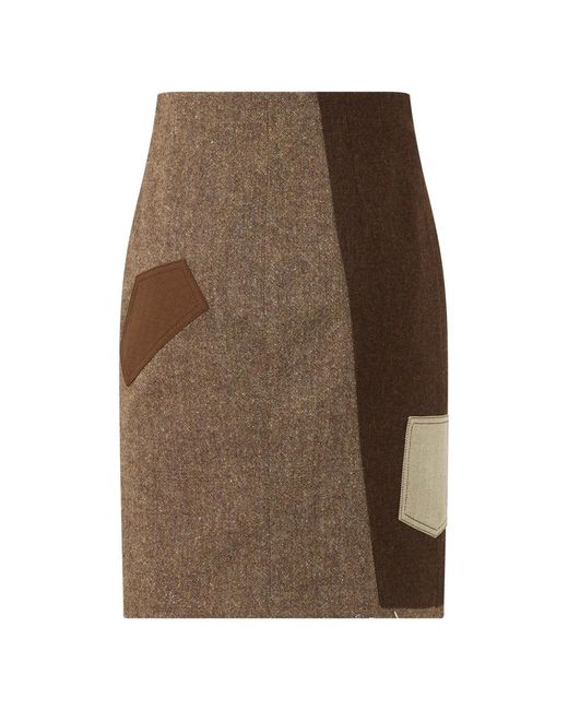 Moschino Fitted Skirt in het Brown