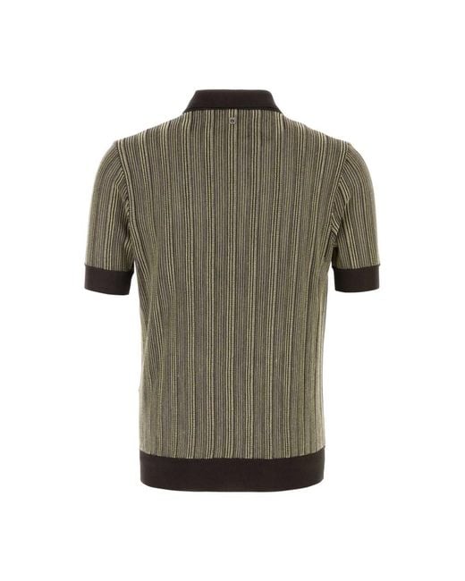 Ferragamo Green Polo Shirts for men