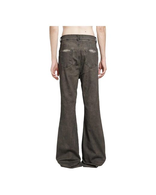 Rick Owens Gray Flare Jeans for men