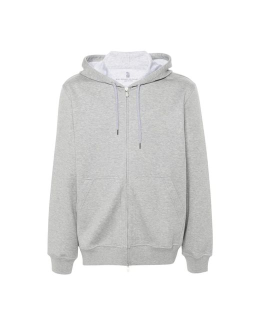 Zip-Throughs Brunello Cucinelli de hombre de color Gray