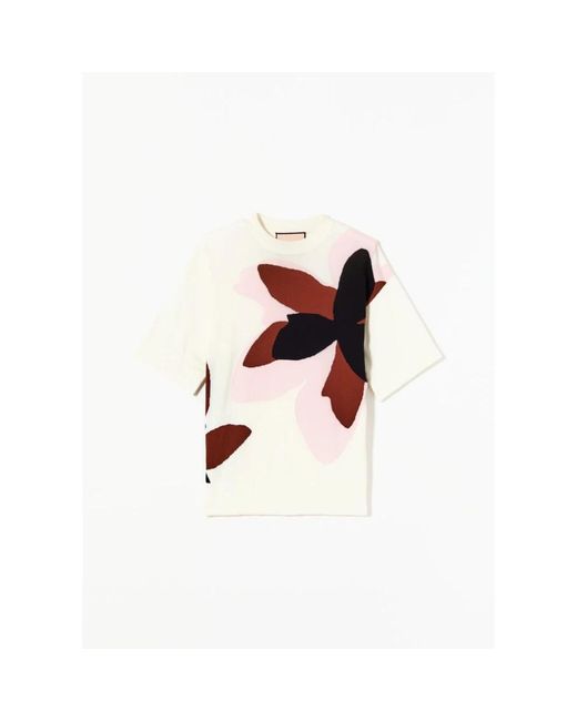 Plan C Red Round-Neck Knitwear