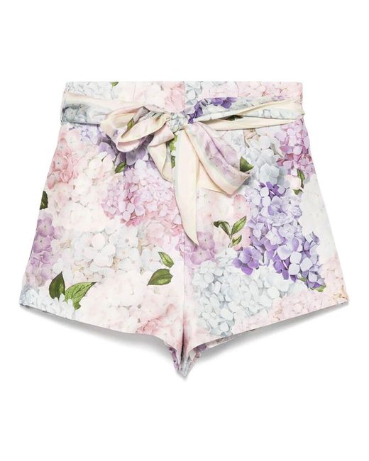 Zimmermann Multicolor Blumendruck Dawning Shorts
