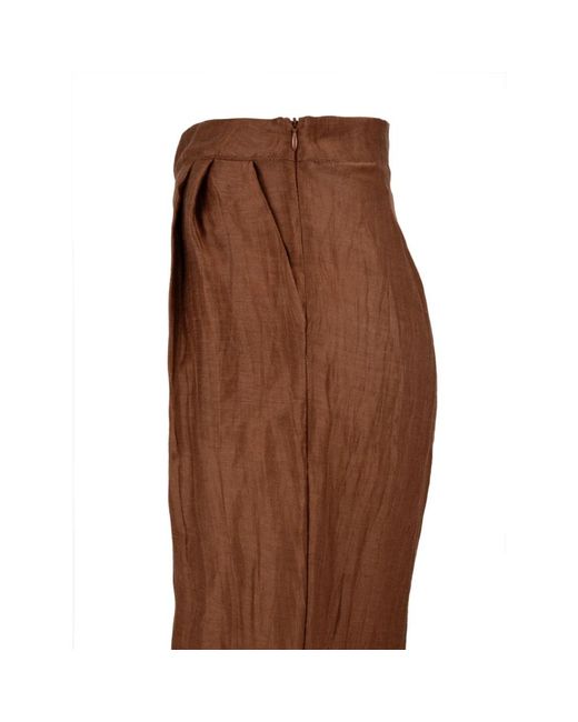Akep Brown Wide Trousers