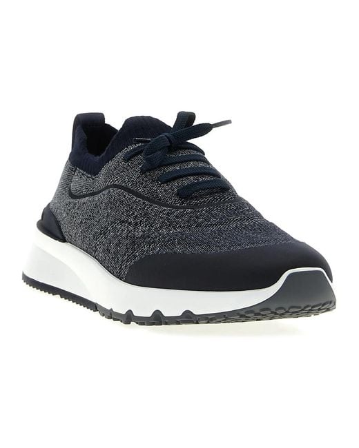 Brunello Cucinelli Blue Sneakers for men