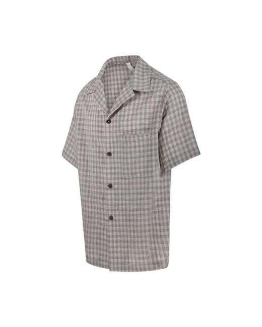Hevò Gray Short Sleeve Shirts for men
