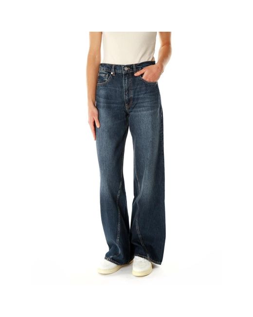 Anine Bing Blue Wide Jeans