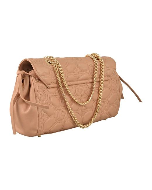 Borsa a tracolla in pvc elegante di La Carrie in Natural