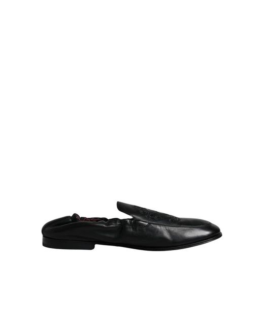Dolce & Gabbana Black Mules for men