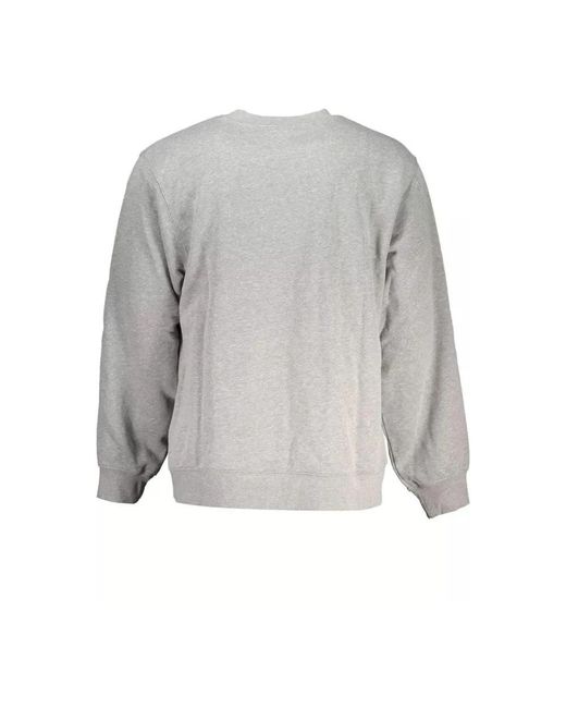 Vans Hoodies & Sweatvesten ,Grijs ,Katoen Grijze Crewneck Sweater Relaxte Pasvorm in het Gray voor heren