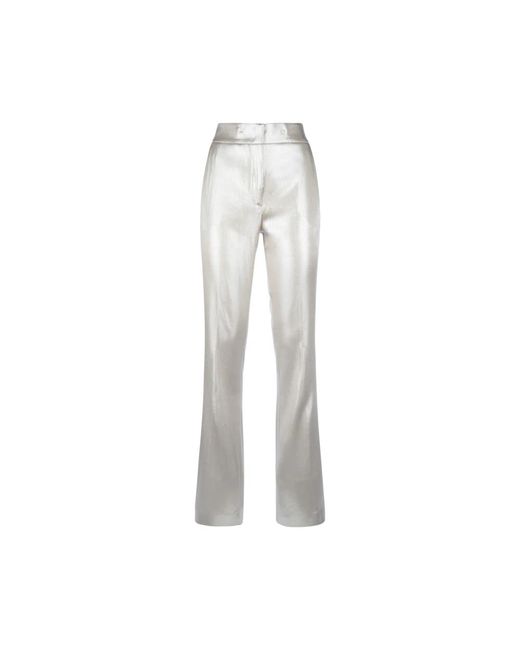 Slim-fit trousers Genny de color Gray