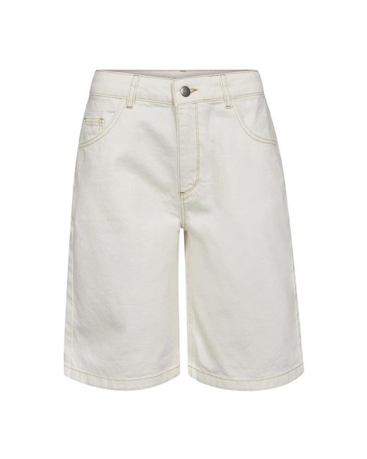 co'couture Gray Denim Shorts