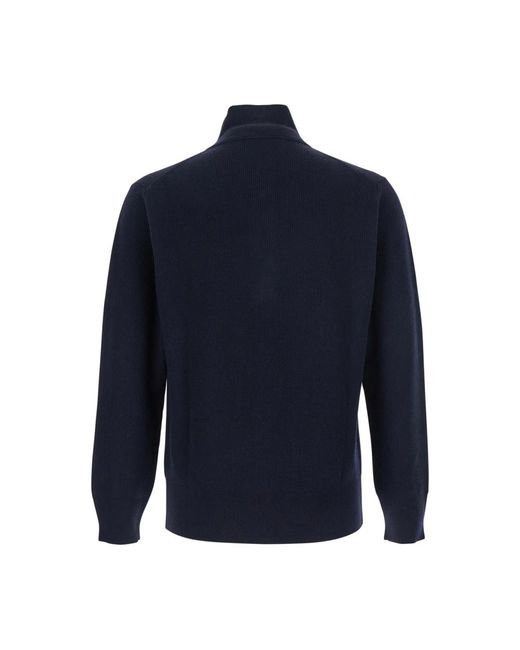 Kangra Truien & Vesten ,Blauw ,Wol Blauwe Hoge Hals Wollen Trui in het Blue voor heren