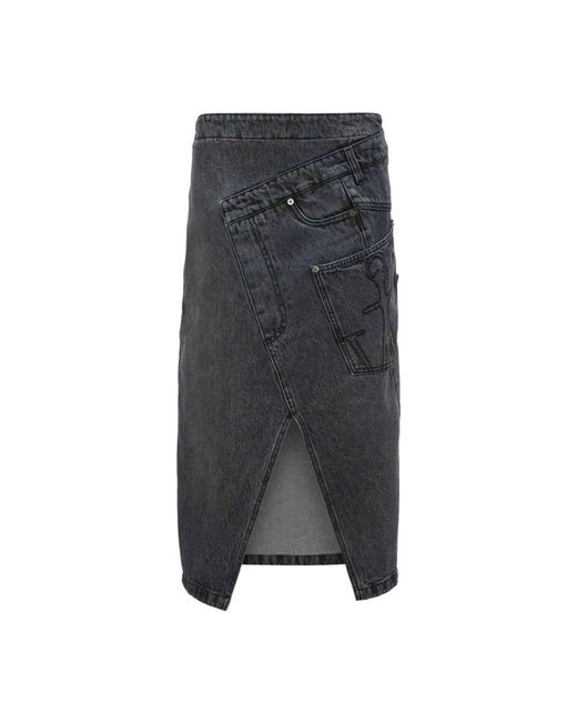 J.W. Anderson Gray Denim Skirts