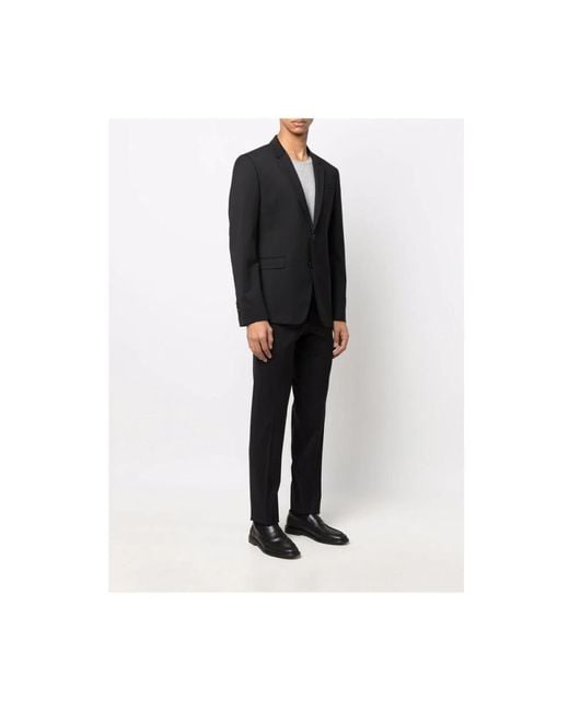 Reveres 1949 Single Breasted Suits in het Black voor heren