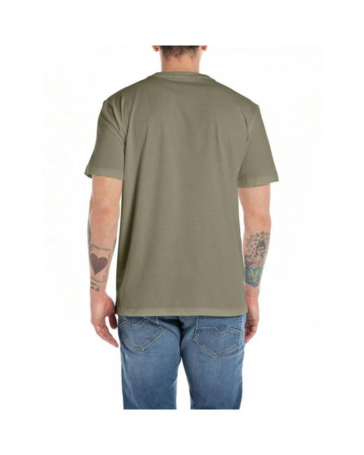 Replay Green T-Shirts for men