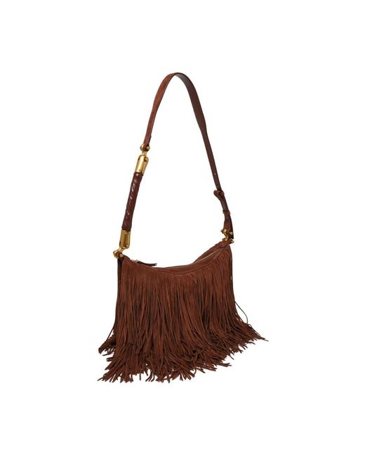 Balmain Brown Shoulder Bags
