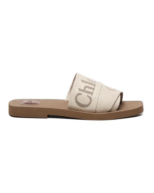 Chloé White Sliders