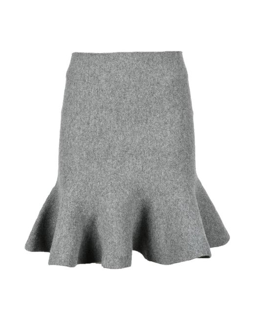 Jil Sander Gray Short Skirts