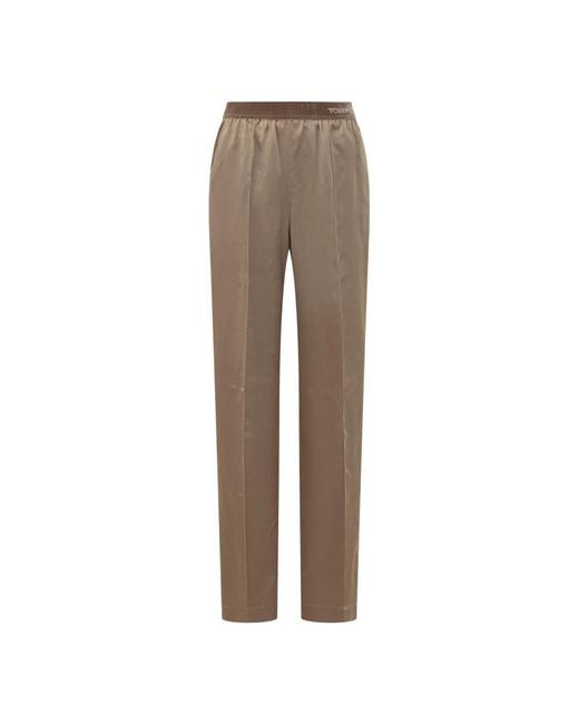 Tom Ford Gray Straight Trousers