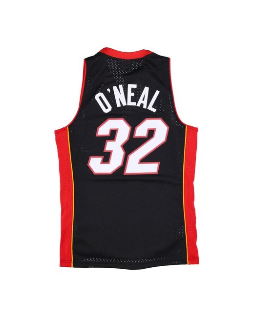 Mitchell & Ness Fitness ,Zwart ,Polyester Shaquille Oneal Swingman Jersey 2005-06 in het Red voor heren