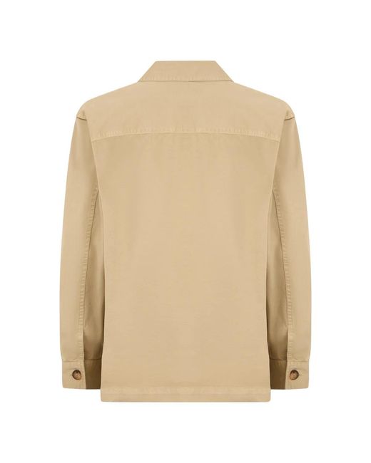 Saint Laurent Cassandre Overshirt in het Natural voor heren
