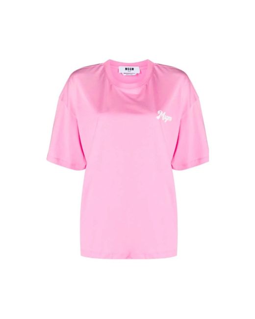 MSGM Pink T-Shirts