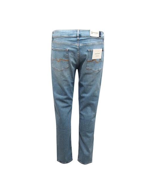 7 For All Mankind Blue Slim Fit Jeans for men