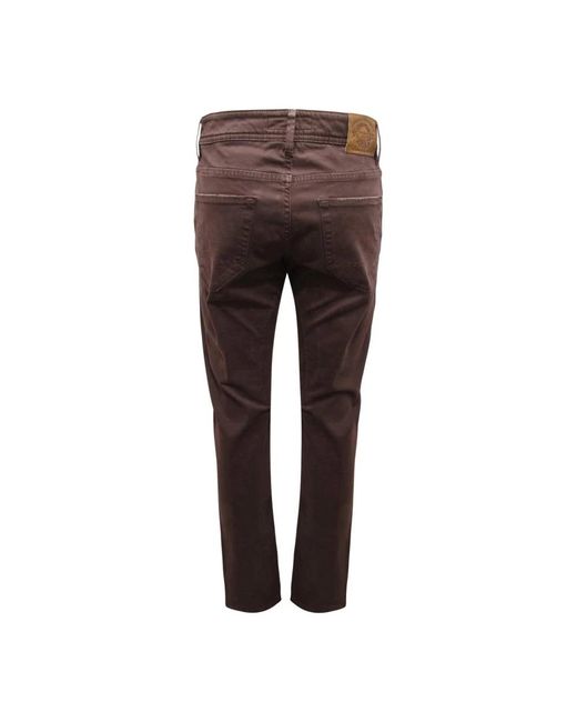 Siviglia Brown Slim Fit Jeans for men