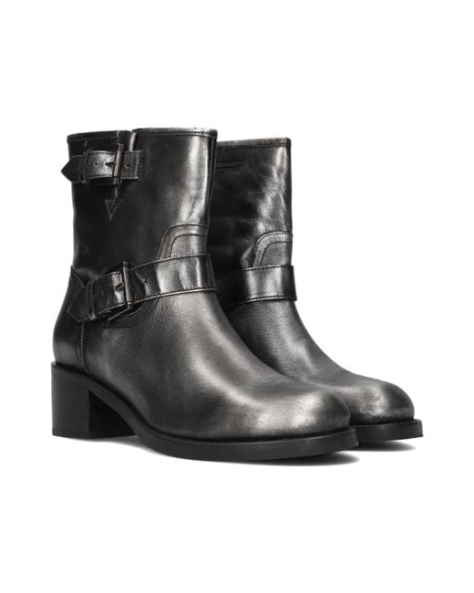 Bronx Black Edgy Biker Boots New-Camperos Stil