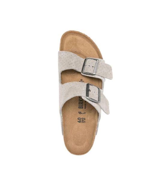 Birkenstock White Sliders