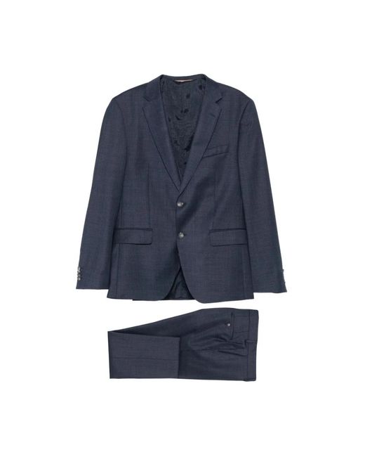 HUGO Blue Single Breasted Suits for men