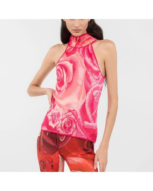 Roberto Cavalli Pink Sleeveless Tops