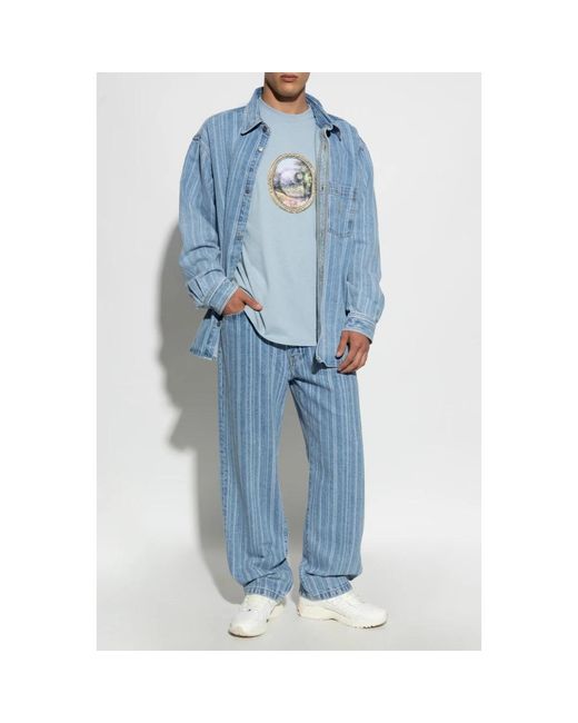 Carhartt Blue Straight Jeans for men