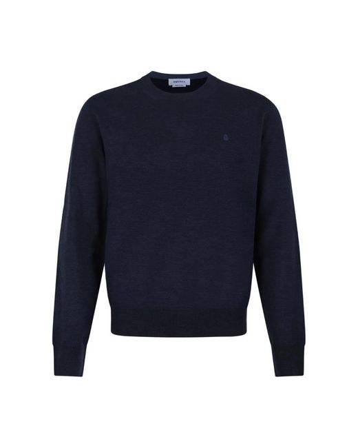 McQueen Blue Round-Neck Knitwear for men