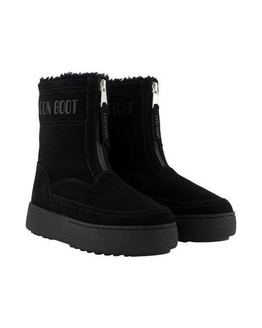 Moon Boot Black Winter Boots