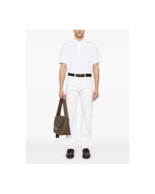 Brioni Witte Polo Met Knoopsluiting in het White voor heren