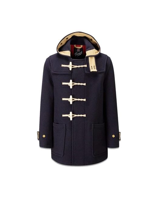Gloverall Blue Single-Breasted Coats for men